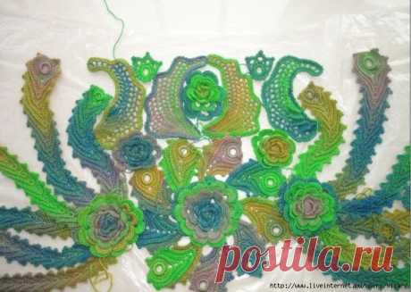 Перья крючком.