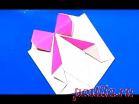 Упаковка для подарка бумаги своими руками сумочка,конвертик,кошелек.Легкое оригами поделки детям