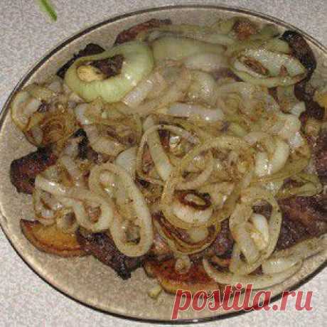 Печень по-берлински с яблоками рецепт – немецкая кухня: завтраки