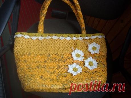 Sumki.Vyazhem de bolsas de basura. Ideas ..