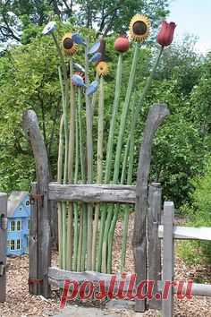 Whimsical garden gate - Berkshire   Botanical Garden, located in Stockbridge, MA.