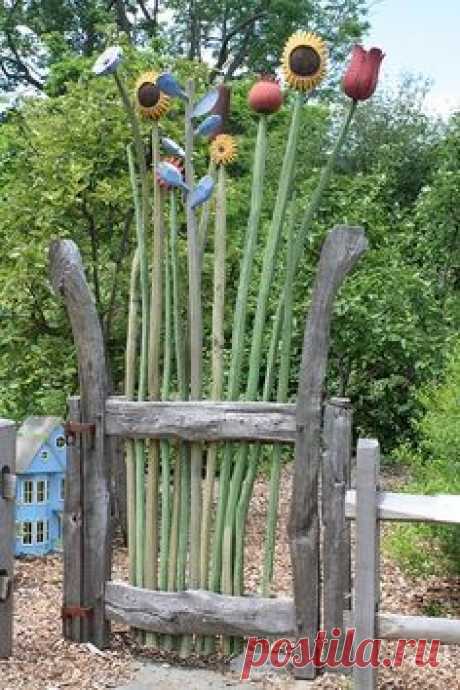 Whimsical garden gate - Berkshire   Botanical Garden, located in Stockbridge, MA.