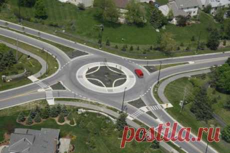 ПДД: проезд перекрестков с круговым движением :: SYL.ru