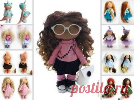 Teen Doll Handmade, Collection Art Doll, Fabric Rag Doll, Nursery Decor Doll, Girl Gift Doll, Tilda Cloth Doll, Pink Soft Doll by Natalia P Hello, dear visitors!  This is handmade cloth doll created by Master Natalia P (Moscow, Russia). All dolls on the photo are mady by artist Natalia P. You can find them in our shop searching by artist name. Here are all dolls of artist Natalia P: