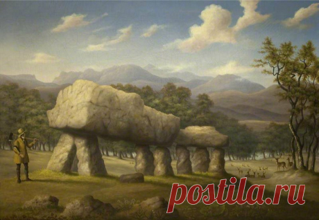 Артефакты и мегалиты прошлого в изобразительном искусстве.
Ричард Шпунт.
Двойной кромлех на Плас Ньюидд, Англси. 1830 г.
Холст, масло.

https://laiforum.ru/viewtopic.php?p=72836#p72836