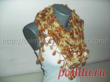 Шаль из воздушных петель. Мастер-класс.