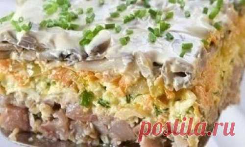 Любимый слоеный салат "Очень вкусная селедка"