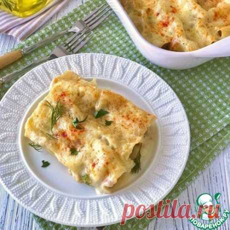 Каннеллони с грибами под сырным соусом – кулинарный рецепт