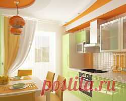 Сочетание цветов в интерьере кухни