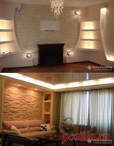 Декоративный камень в интерьере | Квартирный вопрос