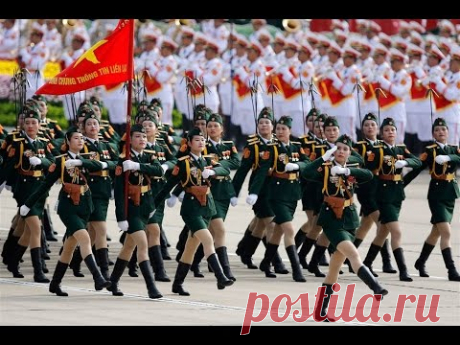 Beautiful Vietnamese Female Military Parade-Các nữ chiễn sĩ xinh đẹp Việt Nam