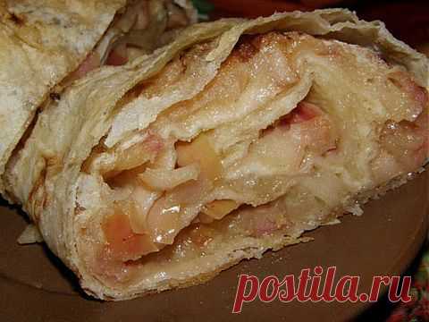 Быстрый штрудель из лаваша | Искусница