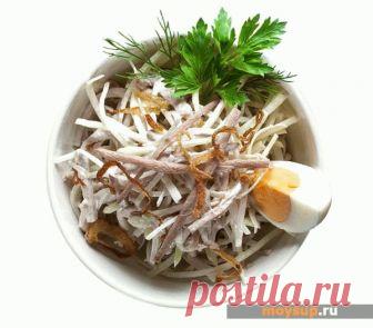 Узбекский салат из зеленой редьки - Год 2019 Узбекский салат из зеленой редьки