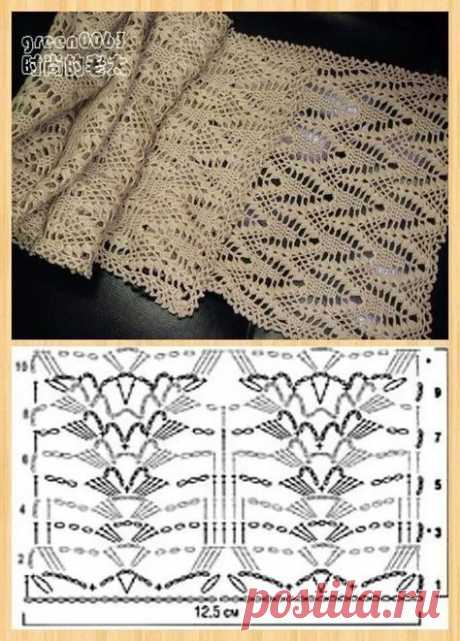 Картинки по запросу SCARF STITCH DIAGRAM