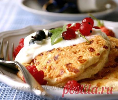 Оладьи с домашним сыром (Cottage Cheese Pancakes) | Мои Кулинарные Зарисовки