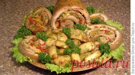 Рулет из свиной пашины
