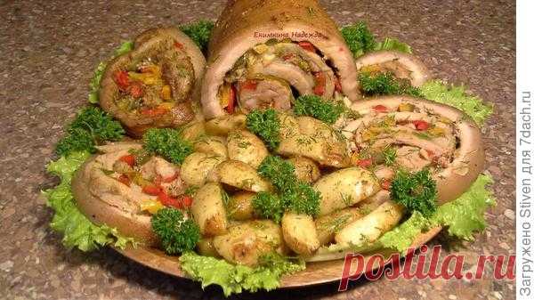 Рулет из свиной пашины