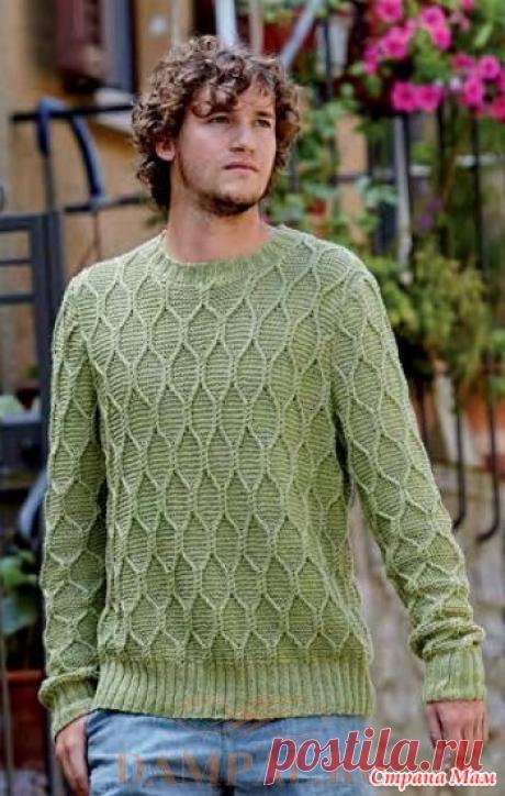 Мужской джемпер «Masotti» спицами - Вязание - Страна Мам