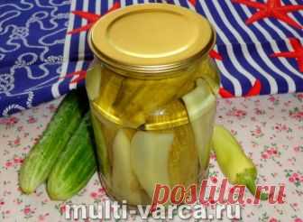 Маринованные огурцы с болгарским перцем на зиму