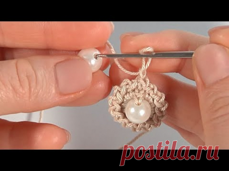 СУПЕР ПРОСТО и ОЧЕНЬ КРАСИВО/Вяжется несколько минут, а смотрится ВЕЛИКОЛЕПНО/Вяжем с БУСИНАМИ