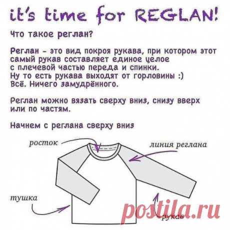 Реглан сверху – базовые расчеты