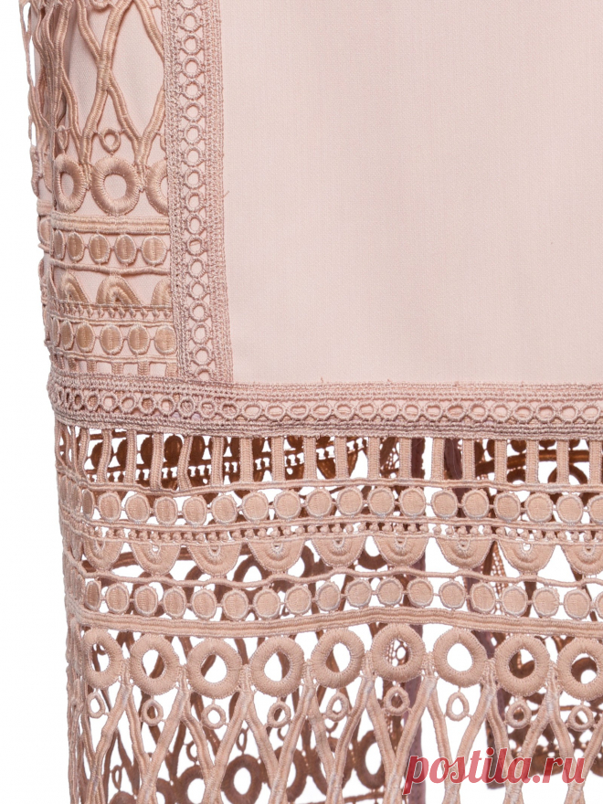 Saia Midi Renda - Iorane - Nude - Shop2gether