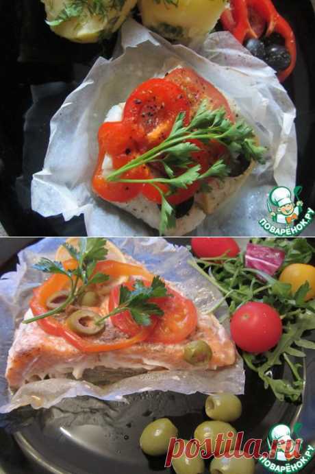 Рыба, запеченная в пергаменте - кулинарный рецепт