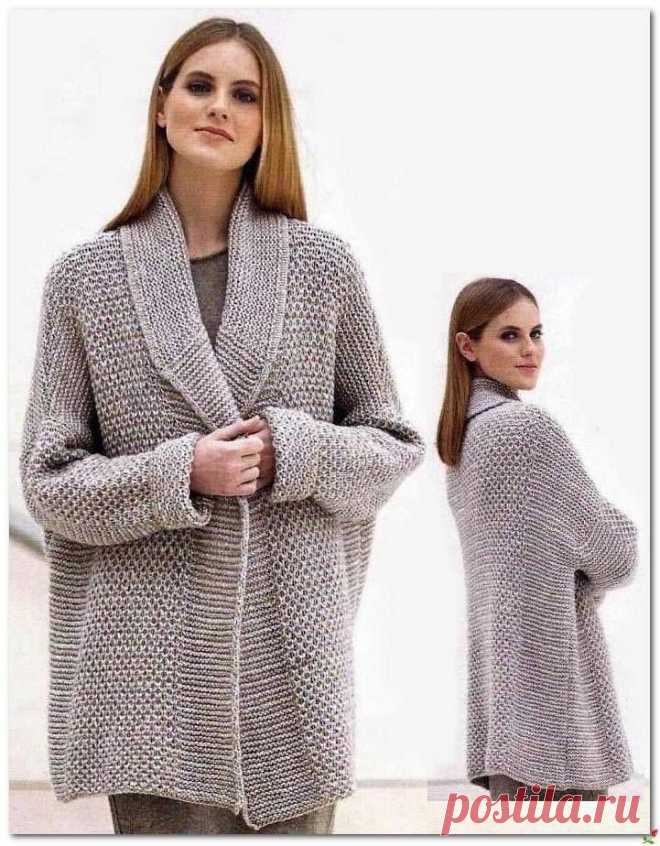 Кардиган oversize спицами. / knittingideas.ru