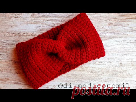 Diadema Turbante tejido a crochet para principiantes paso a paso