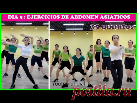 ✅ DIA 5 : RUTINA de EJERCICIOS asiático Para ABDOMEN | 35 minutos ⌚