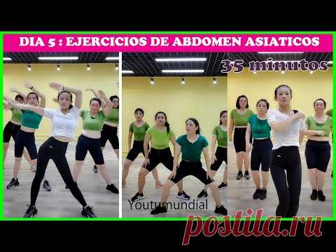 ✅ DIA 5 : RUTINA de EJERCICIOS asiático Para ABDOMEN | 35 minutos ⌚