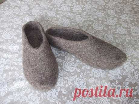 Мастер-класс по валянию тапочек - Ярмарка Мастеров - ручная работа, handmade