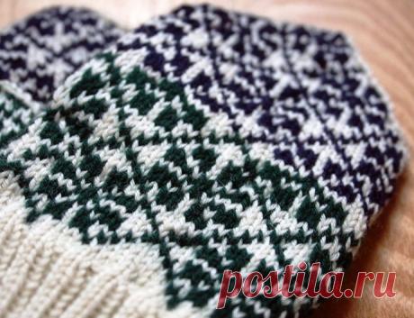 Узор жаккард для варежек