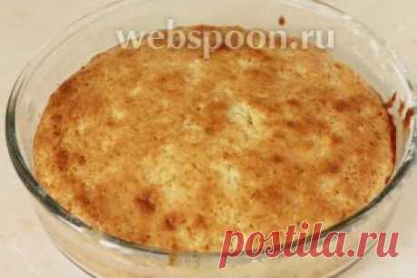 Сметанный пирог с тёртыми яблоками