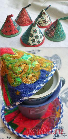 Шьем колпачки для чая. Мастер-класс.