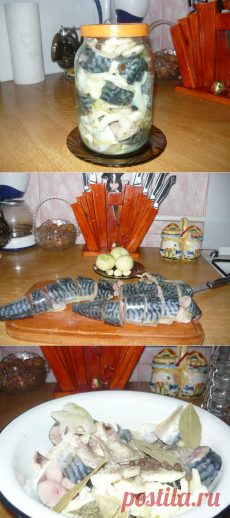 Маринуем скумбрию!Пальчики оближешь - Простые рецепты Овкусе.ру