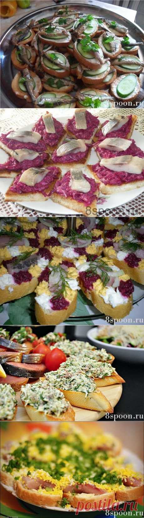 Праздничные бутерброды: вкусные рецепты с фото | 8 Ложек