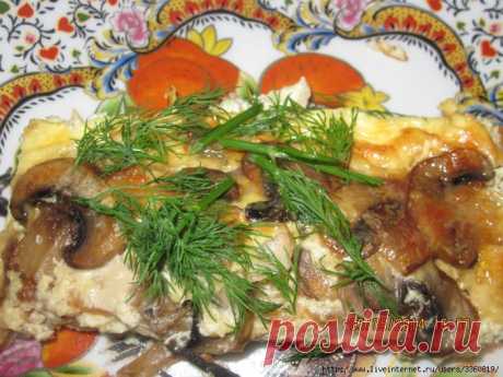 Рыба, запеченная в соусе с грибами. ГОСТ. | БУДЕТ ВКУСНО!