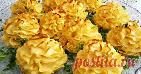 Красивые картофельные розочки с хрустящей тонкой корочкой. Используйте этот секретик всегда!