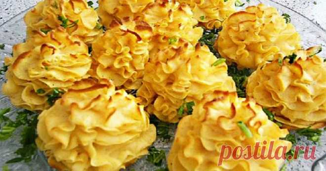 Красивые картофельные розочки с хрустящей тонкой корочкой. Используйте этот секретик всегда!