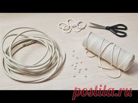 DIY👍Не верила, что смогу это сделать из шнура и... старого телевизионного кабеля.