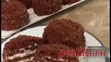 Пирожные Шоколадные ёжики , Быстрый и Вкусный рецепт пирожных