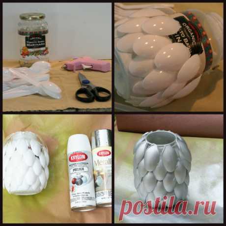 Поделки из одноразовых ложек