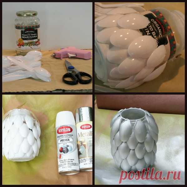 Поделки из одноразовых ложек