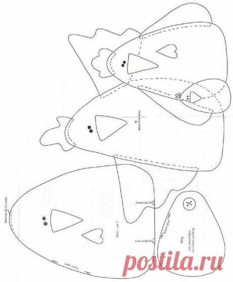 Как сшить курочку из ткани своими руками?