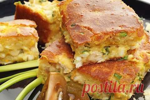 Рыбный пирог заливной рецепт приготовления