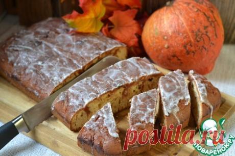 Тыквенный пряничный пирог - вкус пряника, текстура пирога Сегодня у нас к чаю тыквенный пирог. Заходите, попробуйте! Думаю, что вам понравится эта выпечка и вы не остановитесь на одном кусочке! Ароматный благодаря пряничным специям, мраморное тесто и сахарная помадка, что может быть вкусней! Тыквенное пюре Тыква (отварной тыквы) — 150 г Масло...