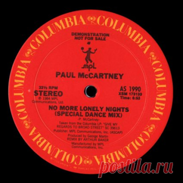 Paul McCartney - No More Lonely Nights (US 12'' Promo) (1984) Download Free on Musicvibez.News ,Album Daily update. Paul McCartney - No More Lonely Nights (US 12'' Promo) (1984)