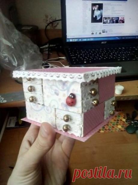 Комодик из спичечных коробков — Сделай сам, идеи для творчества - DIY Ideas