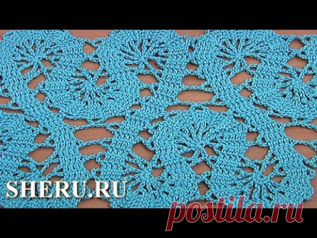 Кайма или лента в технике брюггского кружева How to Crochet Bruges Lace Tape Tutorial 19 Part 2 of 2